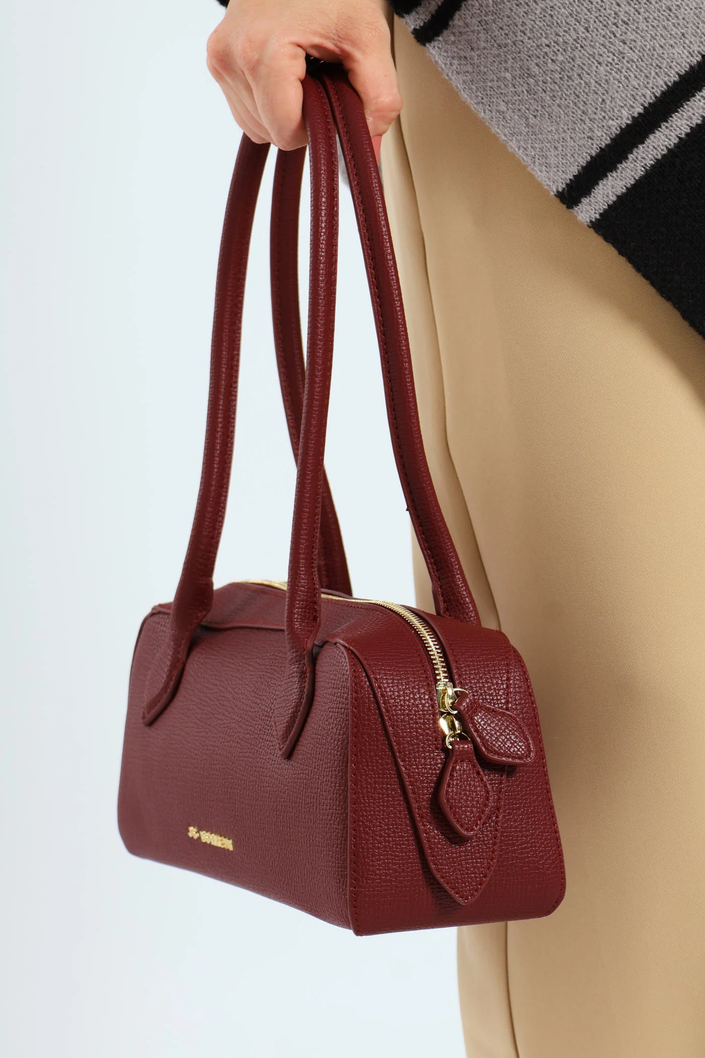 Samantha Shoulder Bag - Burgundy - Image 8