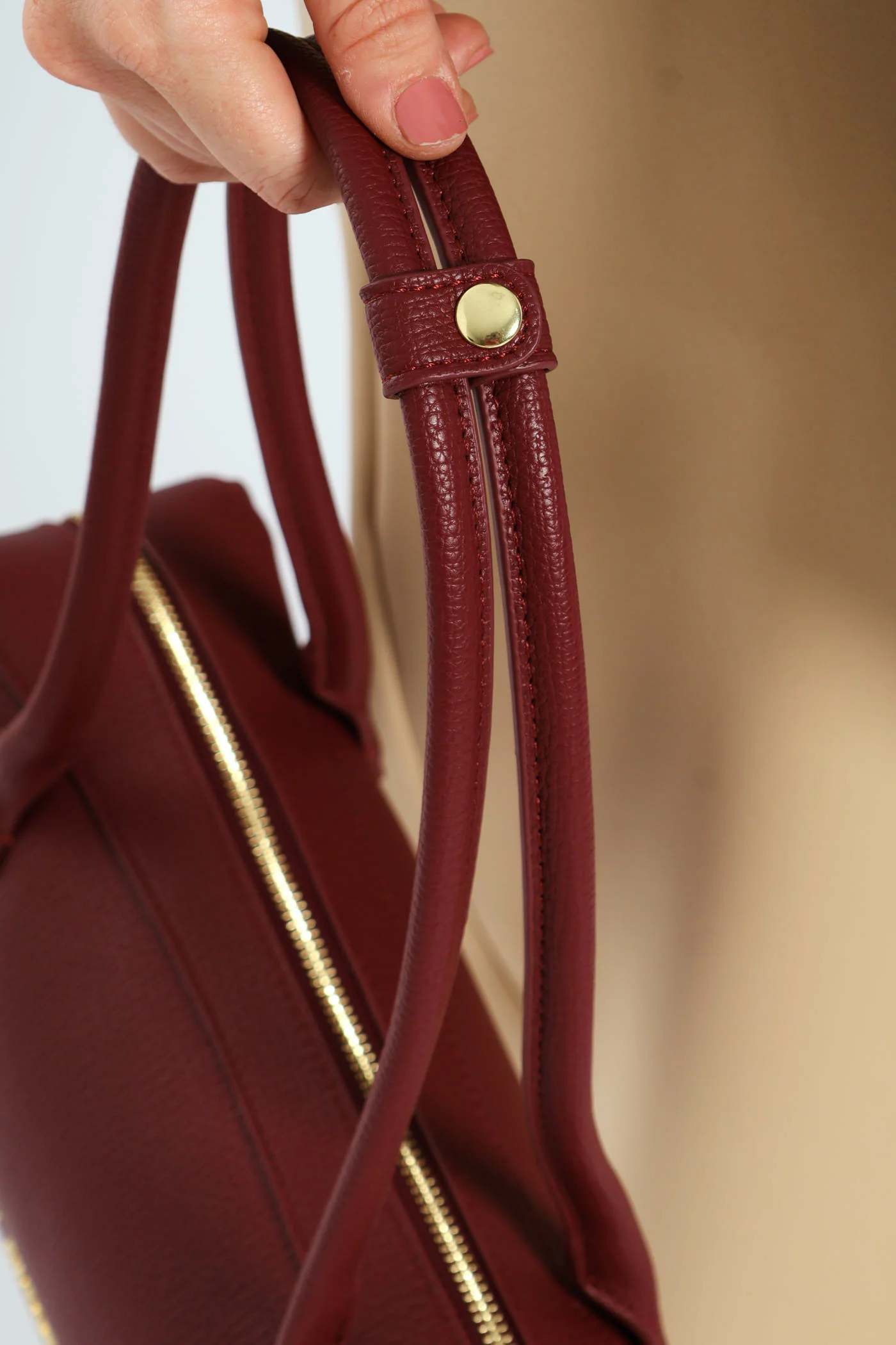 Samantha Shoulder Bag - Burgundy - Image 9