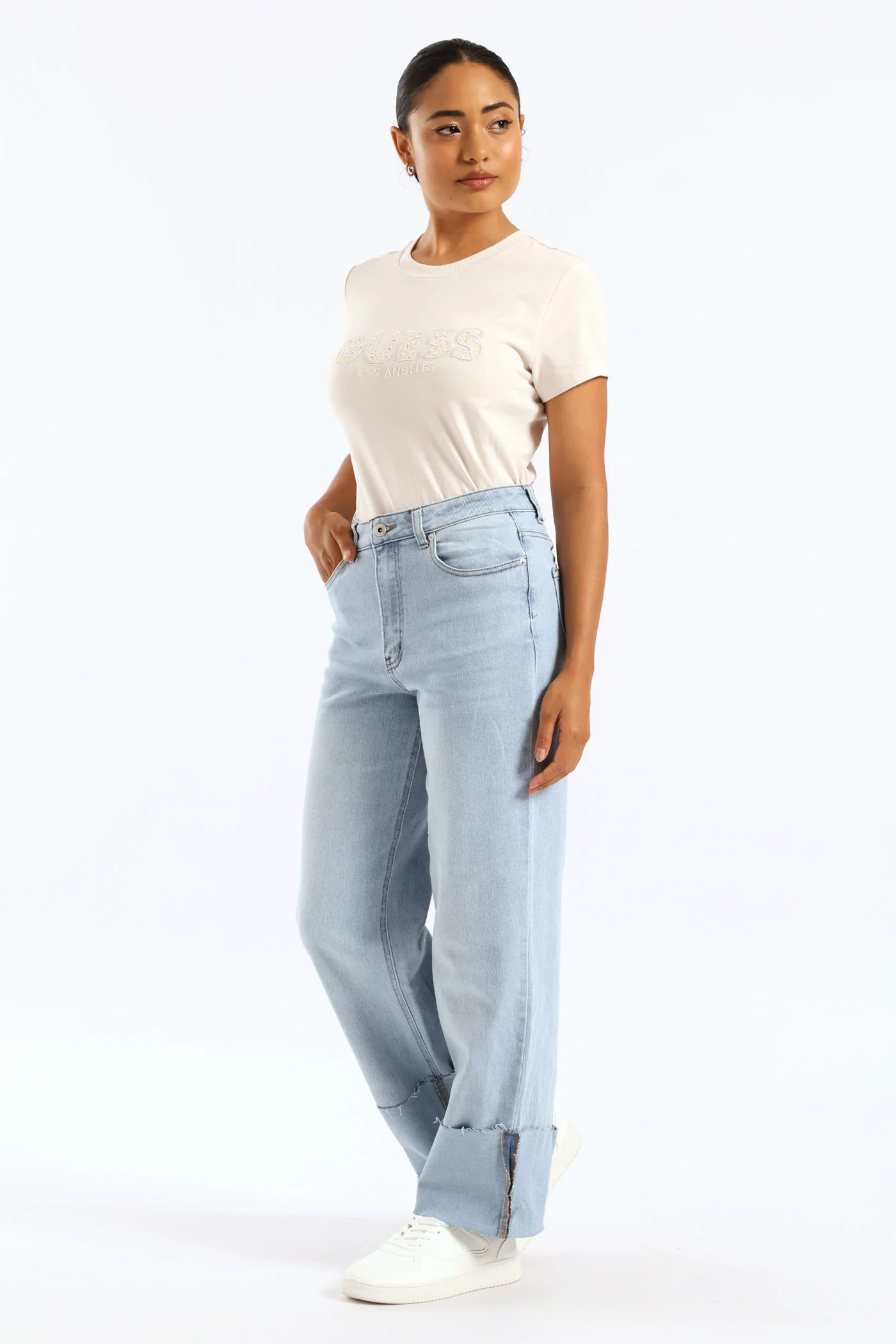 Sangallo Logo Tee - Cream - Image 4