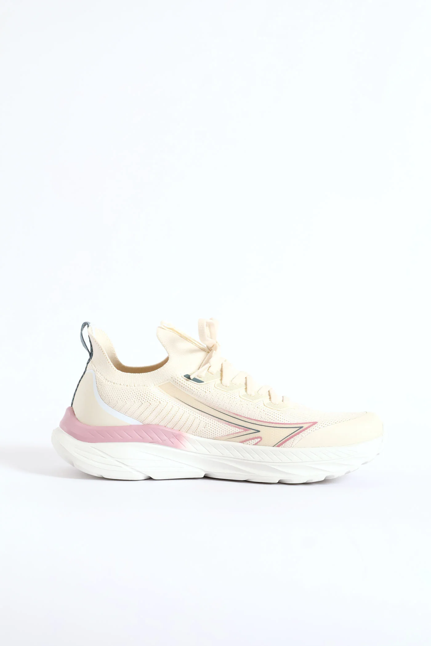 Sante Ana Knitted Trainer - Cream - Image 2