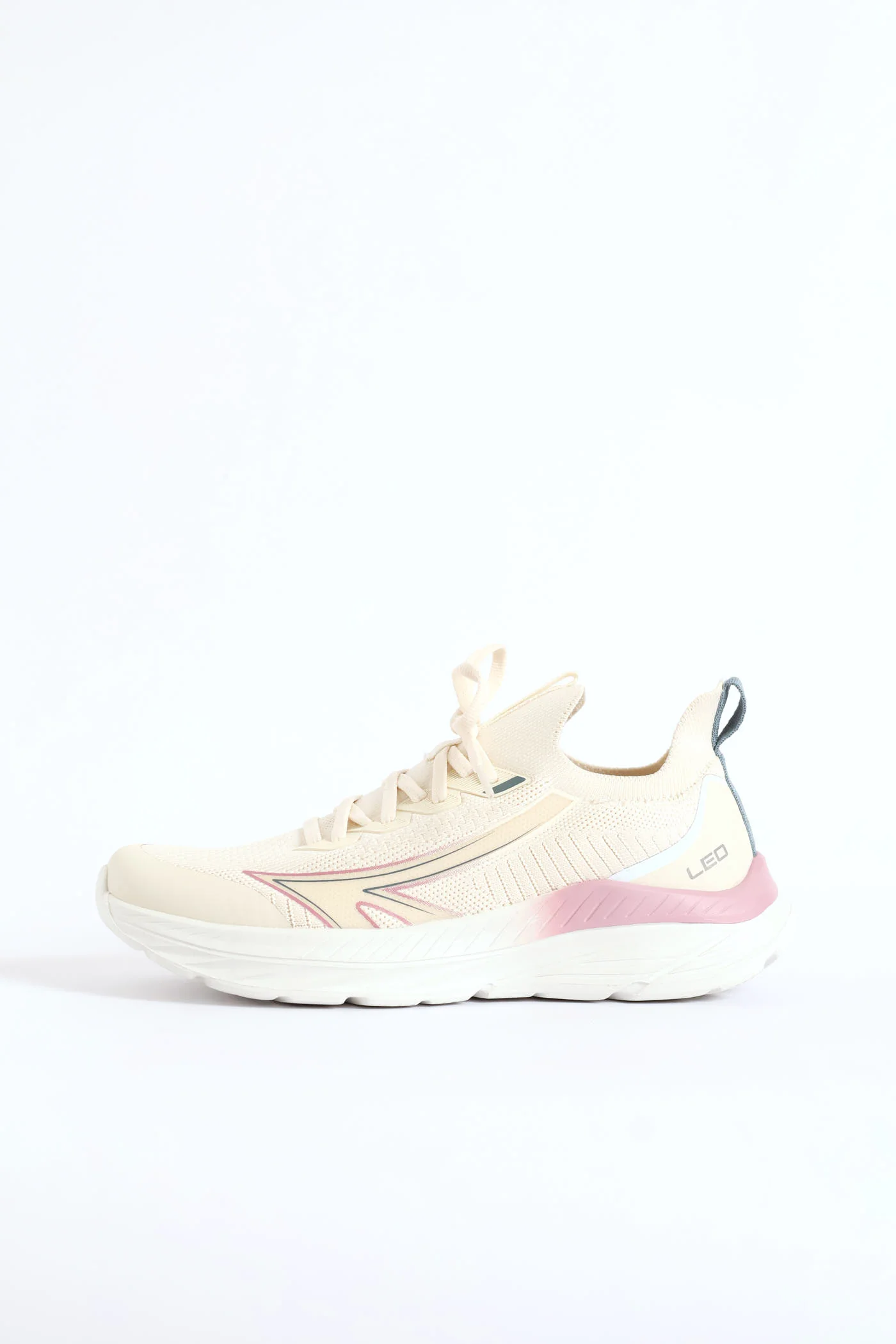 Sante Ana Knitted Trainer - Cream - Image 3