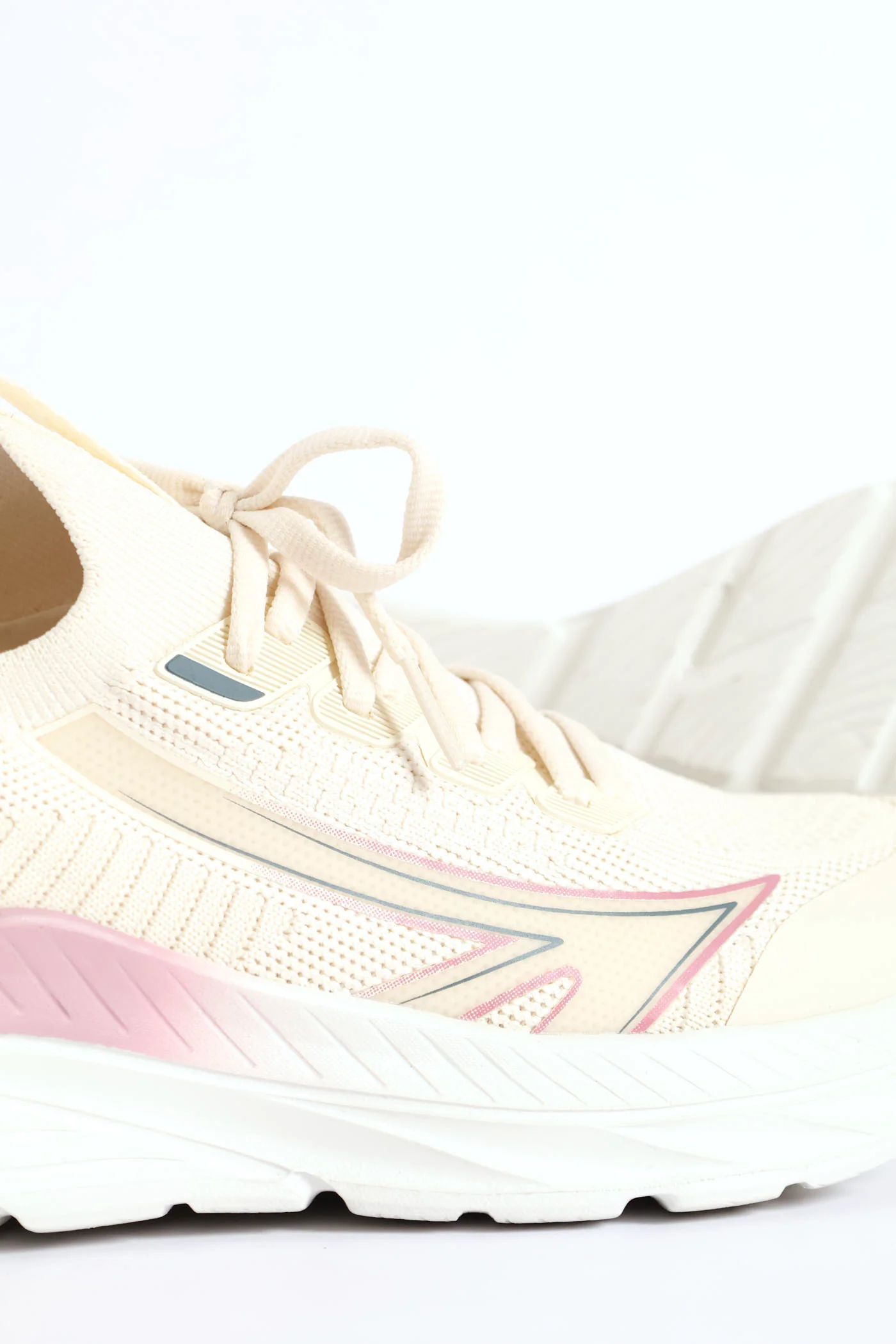 Sante Ana Knitted Trainer - Cream - Image 6