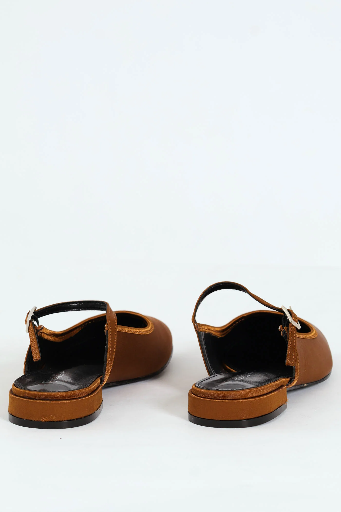 Satin Square Toe Push In - Bronze - Image 3