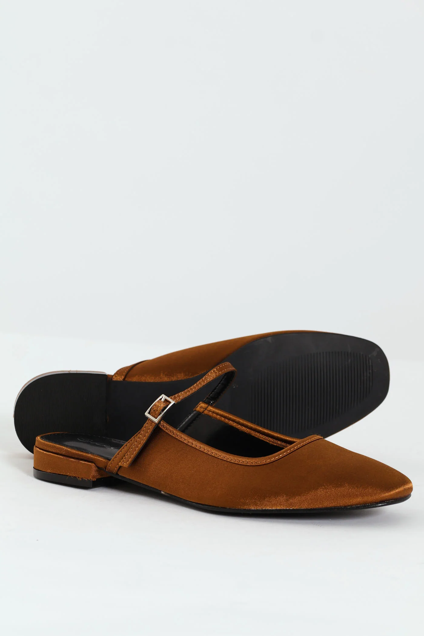 Satin Square Toe Push In - Bronze - Image 4
