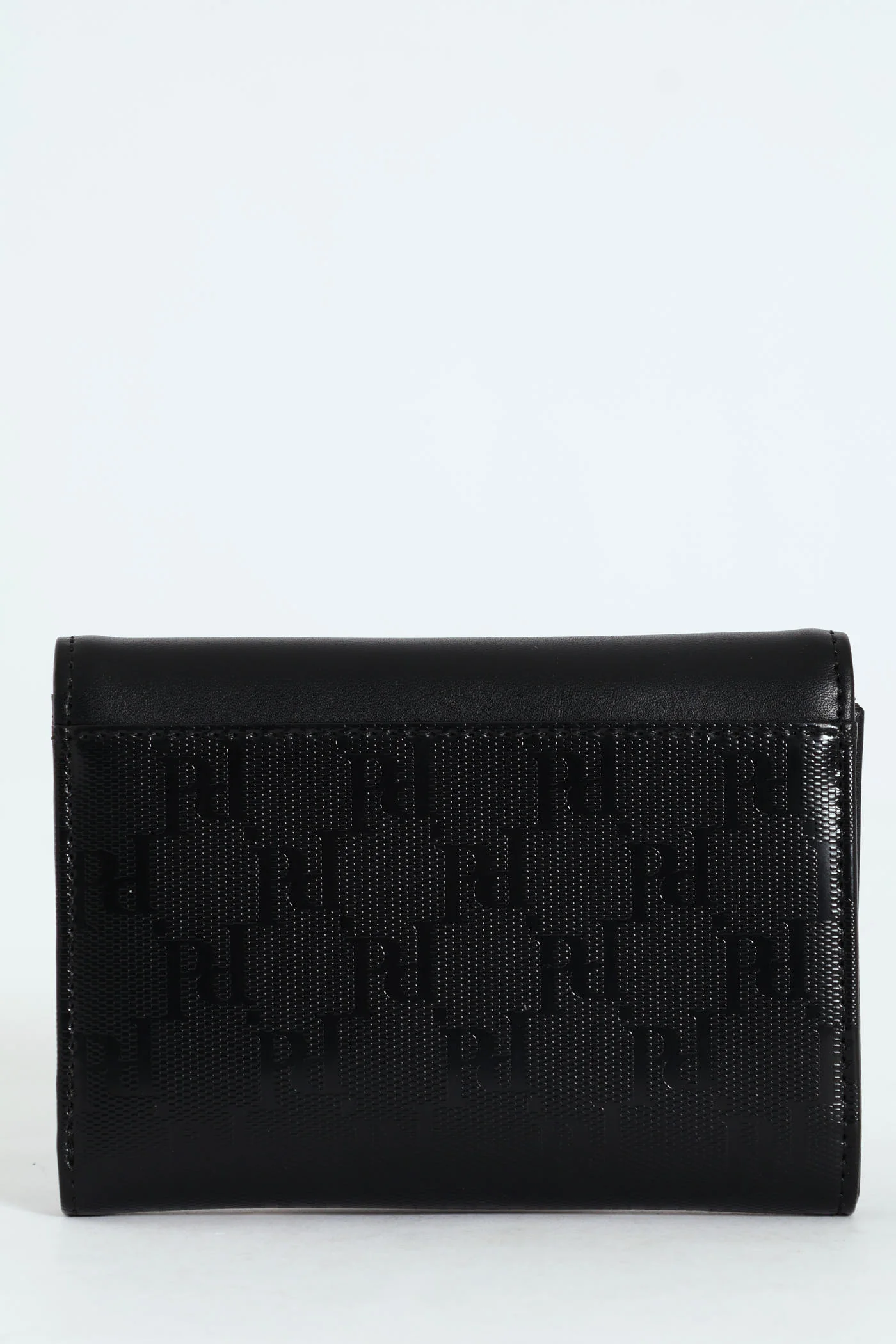 Savoy Compact Trifold Purse - Black - Image 4