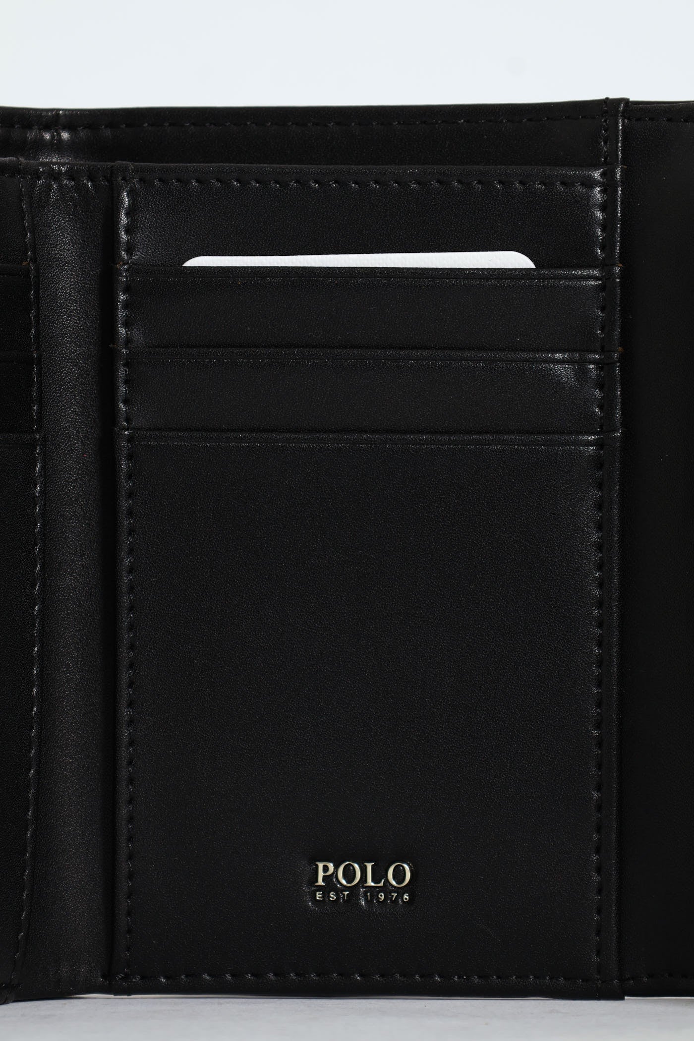 Savoy Compact Trifold Purse - Black - Image 6