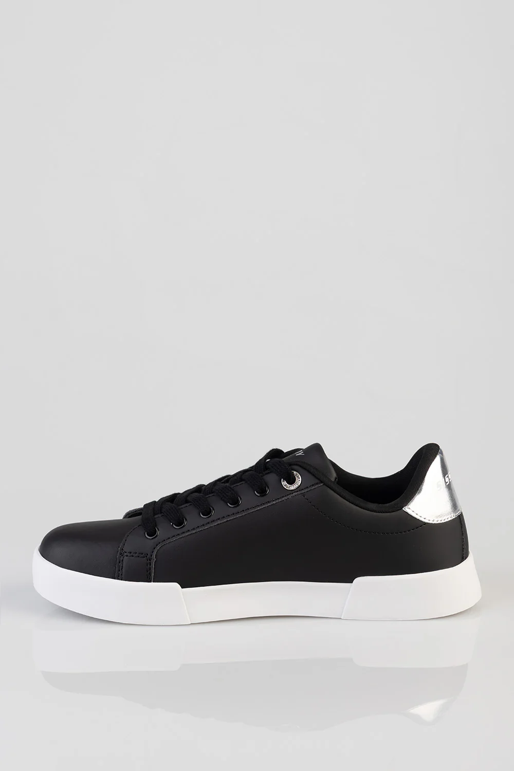 Classic Lace Up Logo Hardward Sneaker - Black - Image 5