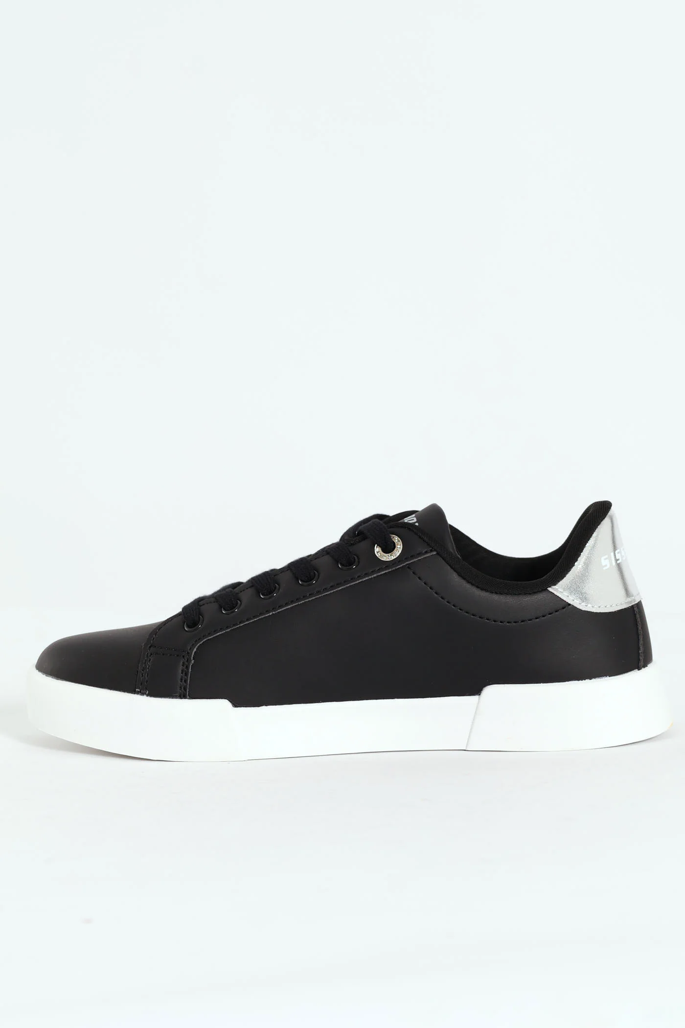 Classic Lace Up Logo Hardward Sneaker - Black - Image 9