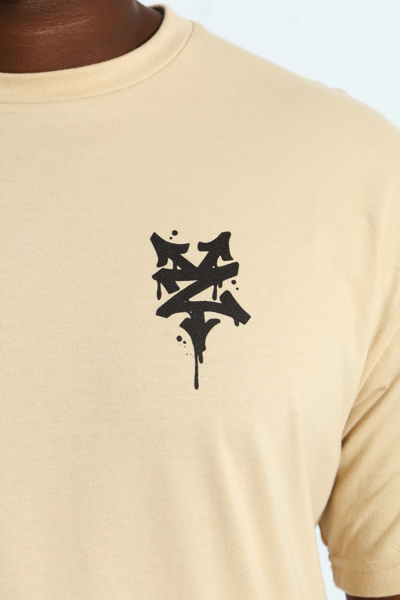 Script Back Print Tee - Stone - Image 4