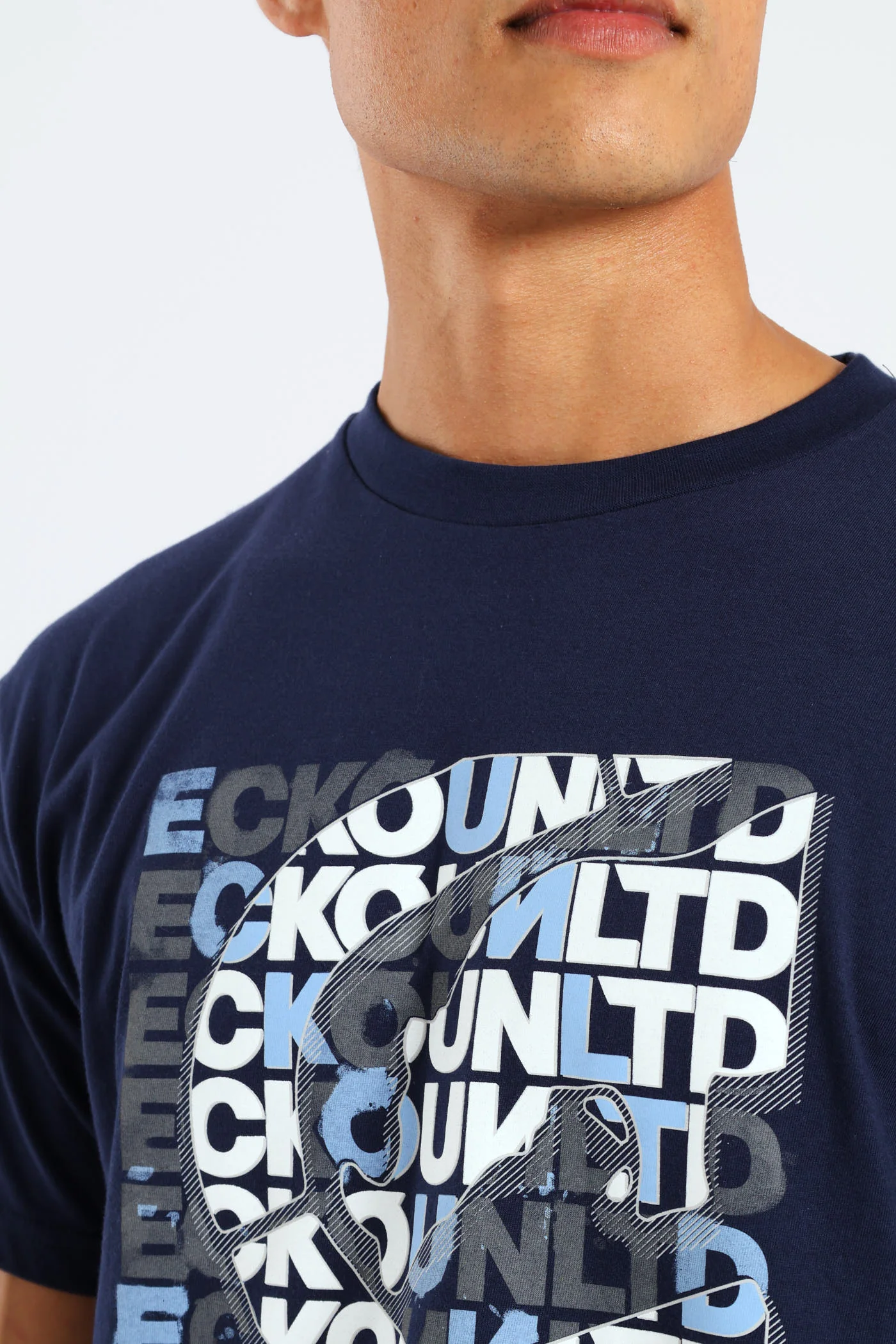 Script Layers Tee - Navy - Image 4