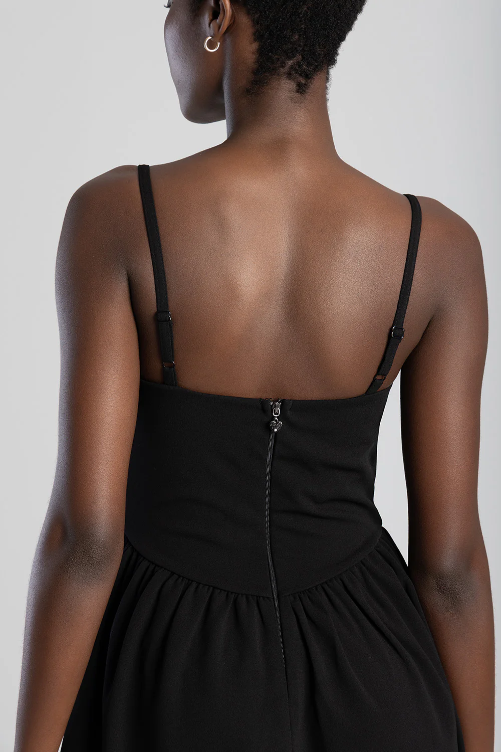 Scuba Mini Dress - Black - Image 2