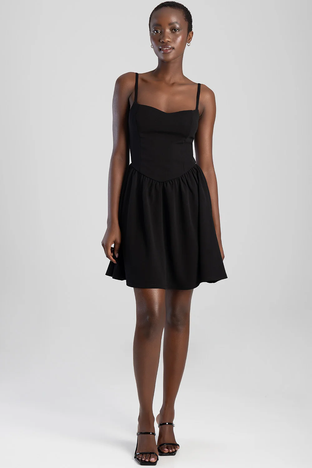 Scuba Mini Dress - Black - Image 4