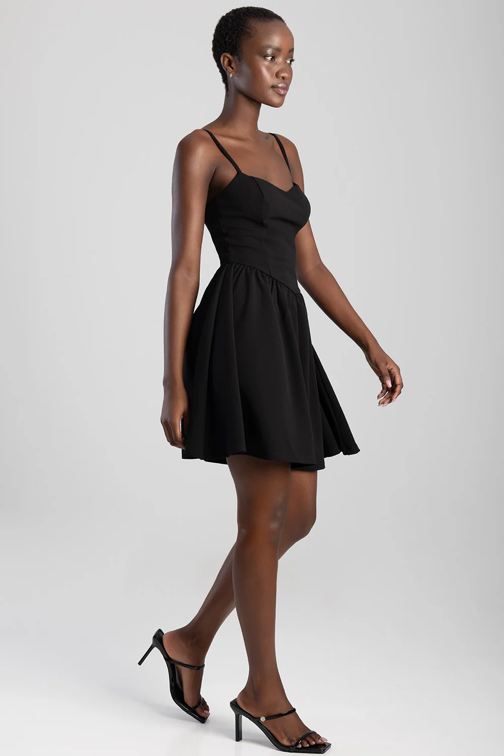 Scuba Mini Dress - Black - Image 6