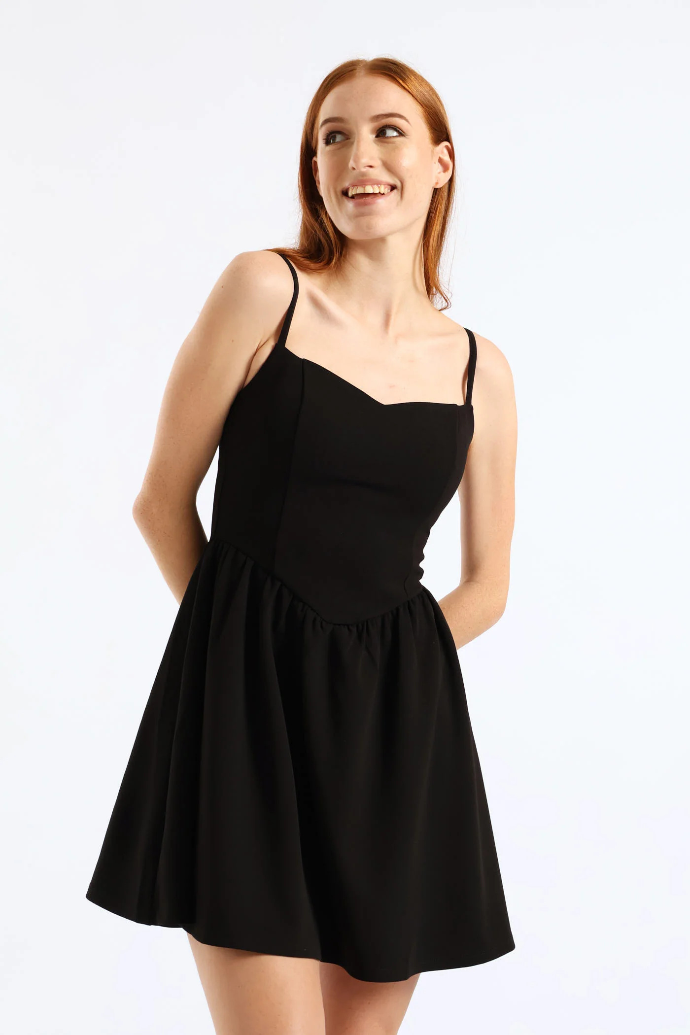 Scuba Mini Dress - Black - Image 7