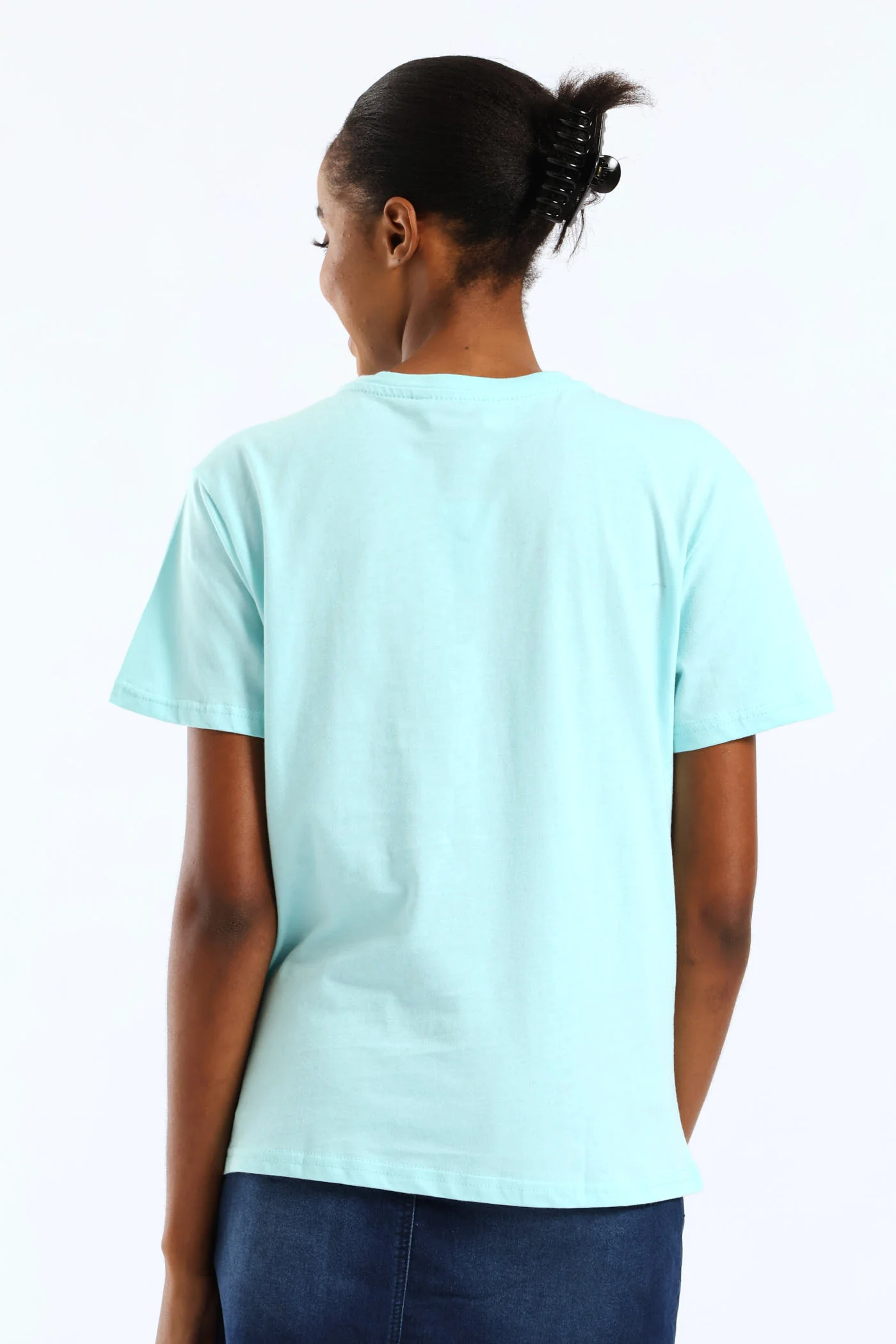 Sea Market Shell Tee - Aqua - Image 4