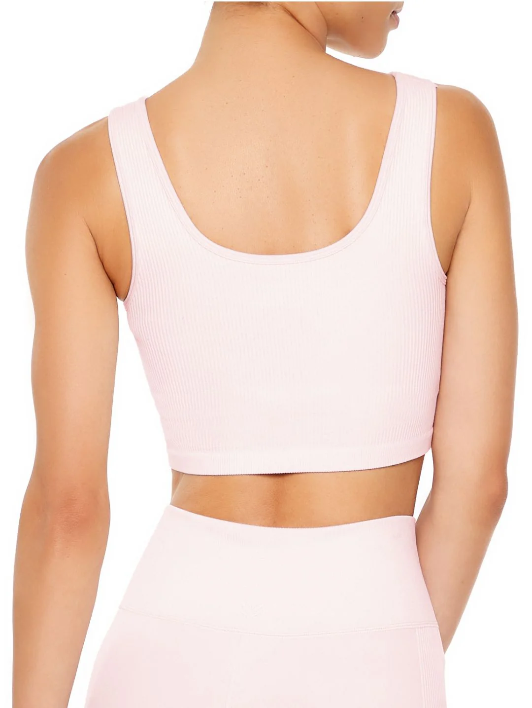 Seamless Active Longline Sport Bra - Peach Blossom - Image 4
