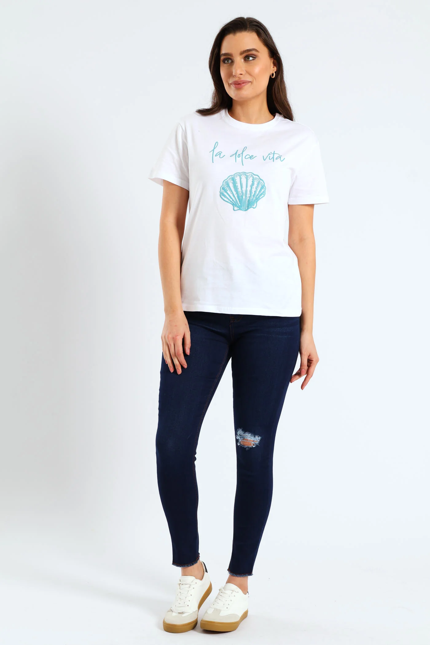 Seashell La Dolce Vita Tee - White - Image 3