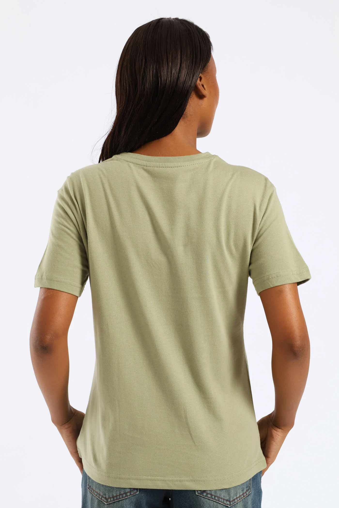 See Good Foil Frame Tee - Swamp Green - Image 2