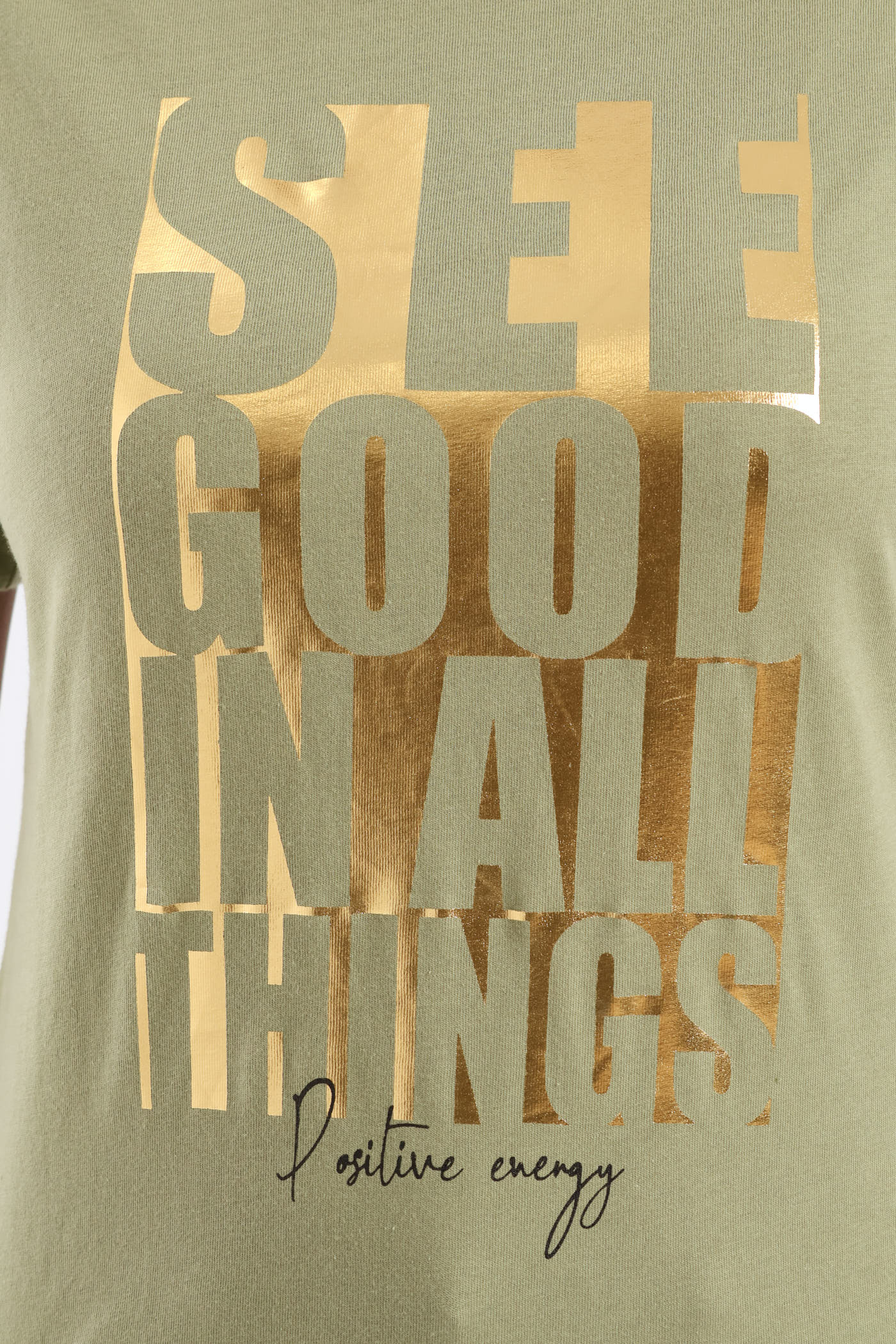 See Good Foil Frame Tee - Swamp Green - Image 4