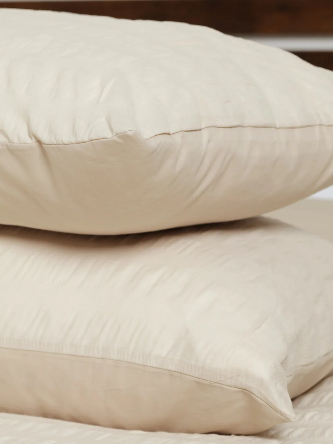 Seersucker Duvet Set - Taupe - Image 3