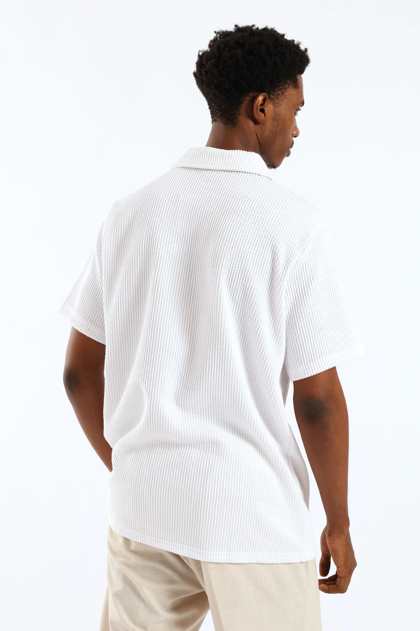 Seersucker Shirt - White - Image 4