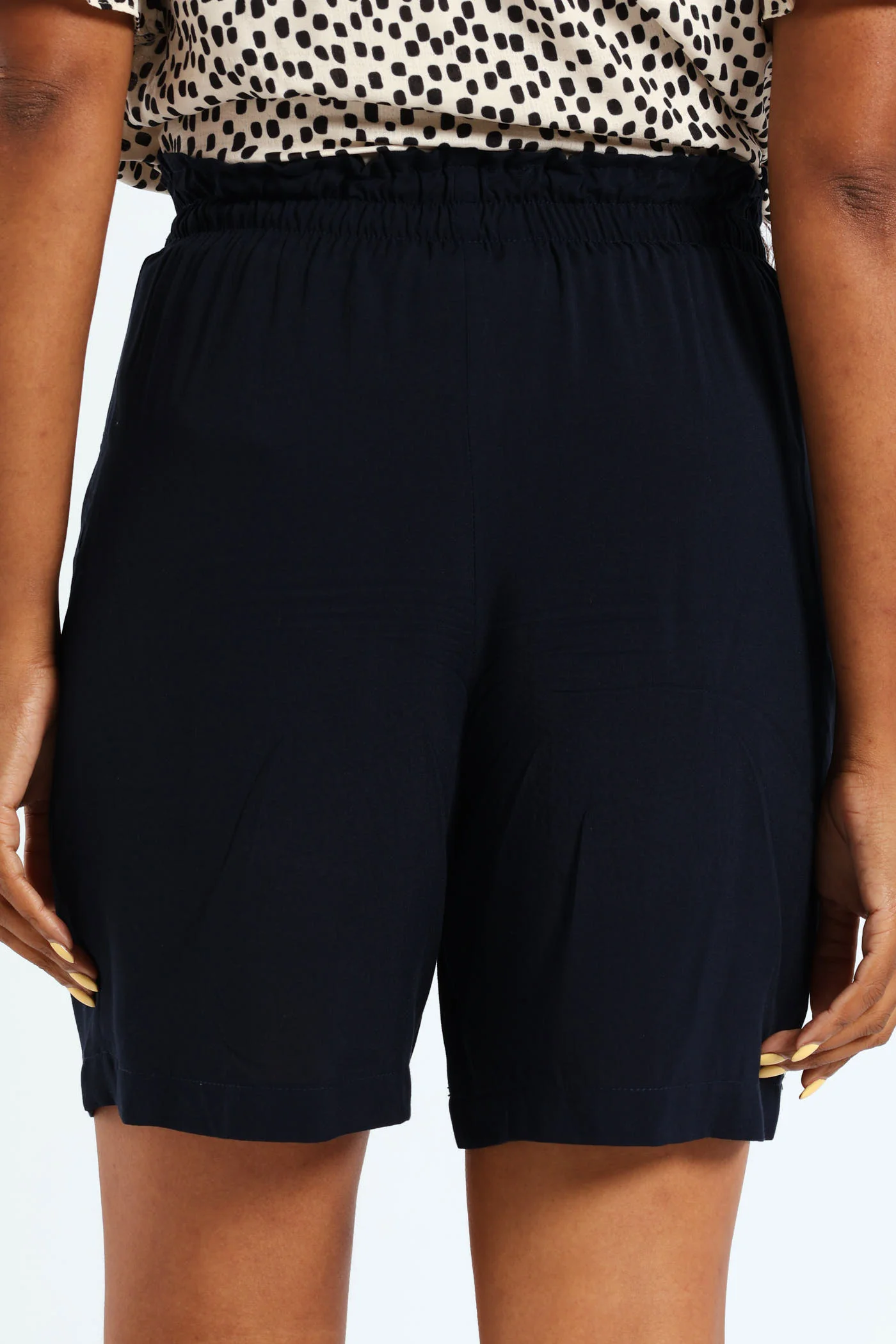 Self Belt Bermuda Short - Navy - Image 3