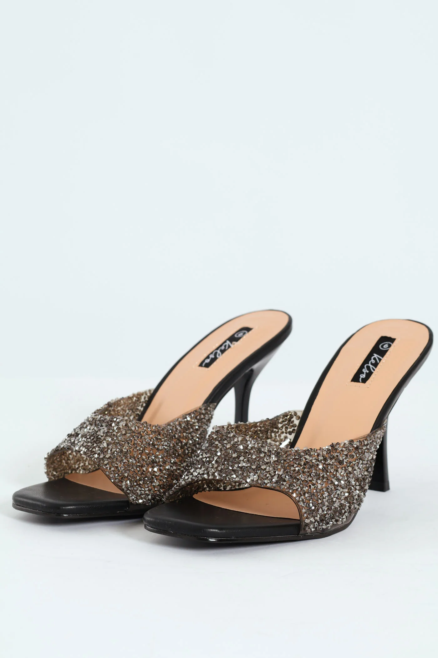 Diamante Push In Heel - Black - Image 3