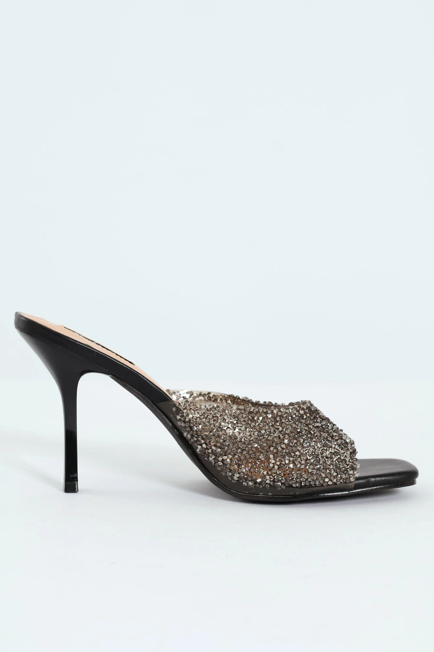 Diamante Push In Heel - Black - Image 5