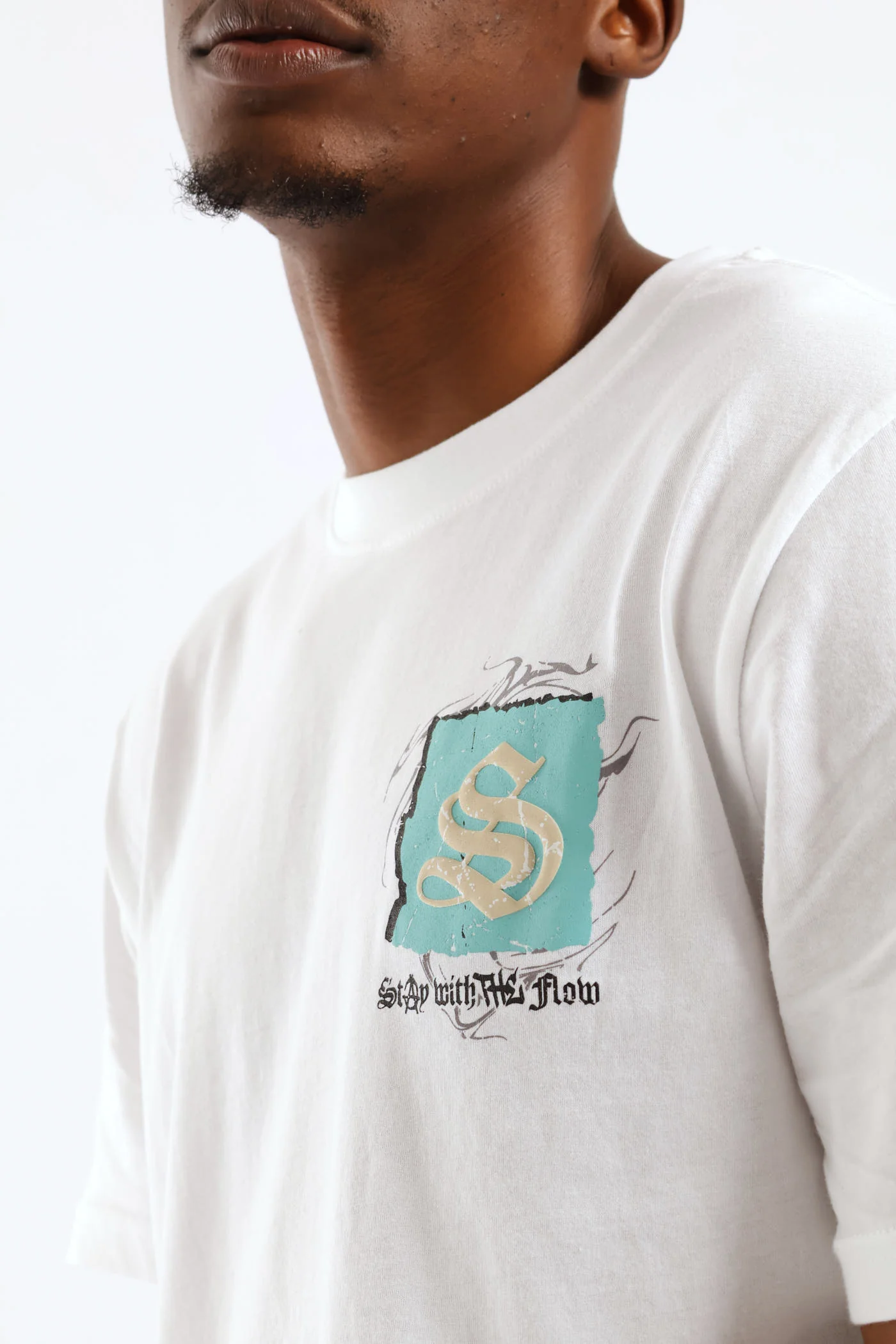 Self Made Front & Back Print Tee - White - Image 5
