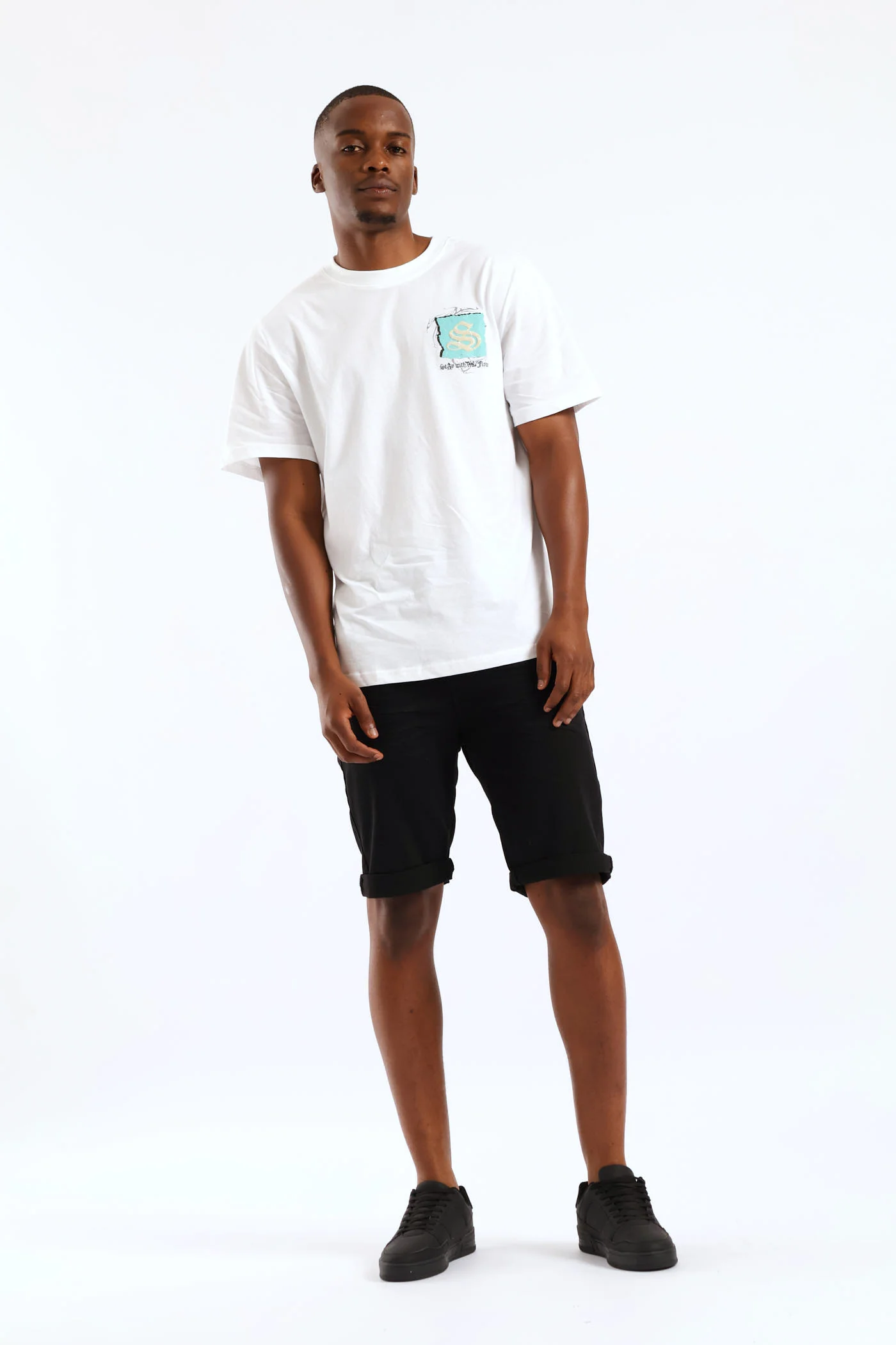 Self Made Front & Back Print Tee - White - Image 6