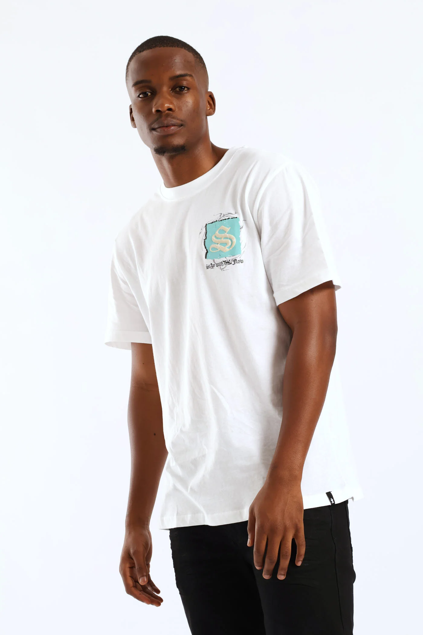 Self Made Front & Back Print Tee - White - Image 7