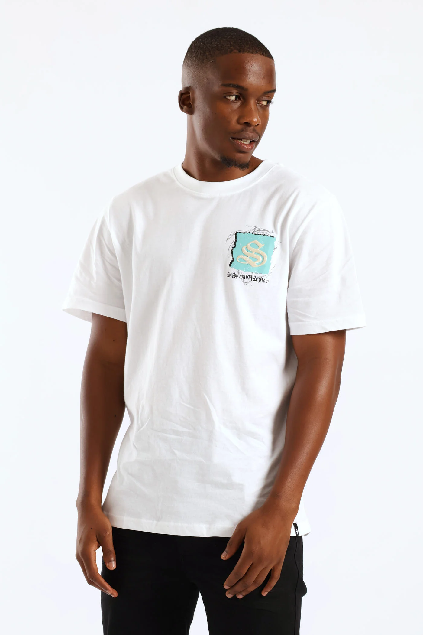 Self Made Front & Back Print Tee - White - Image 8