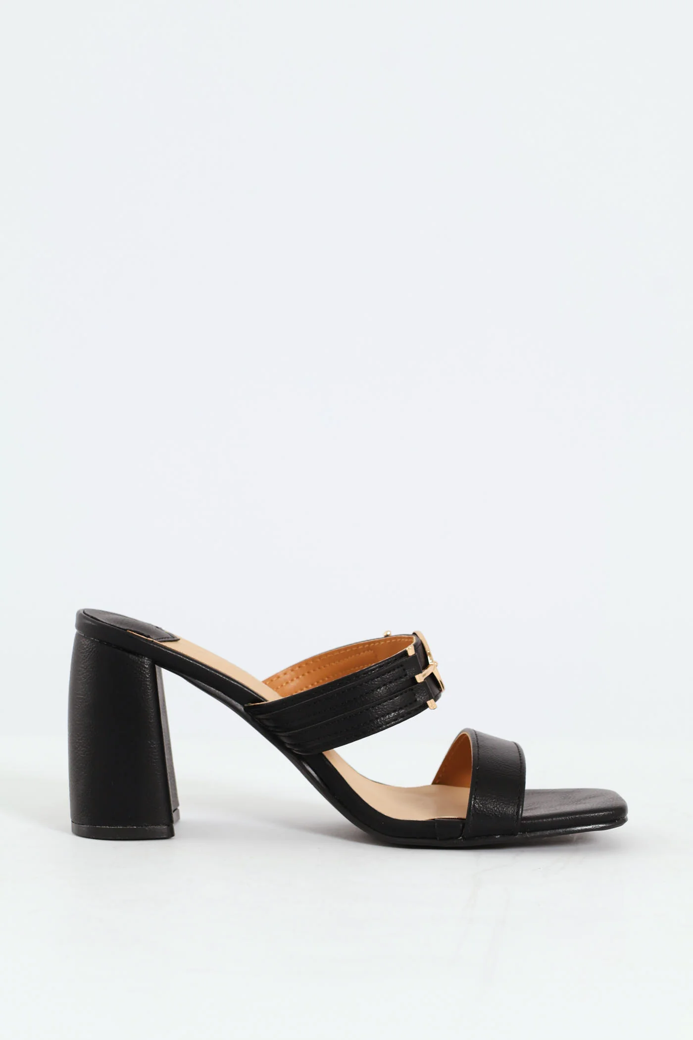 Seona 2 Block Mule Heel - Black - Image 2