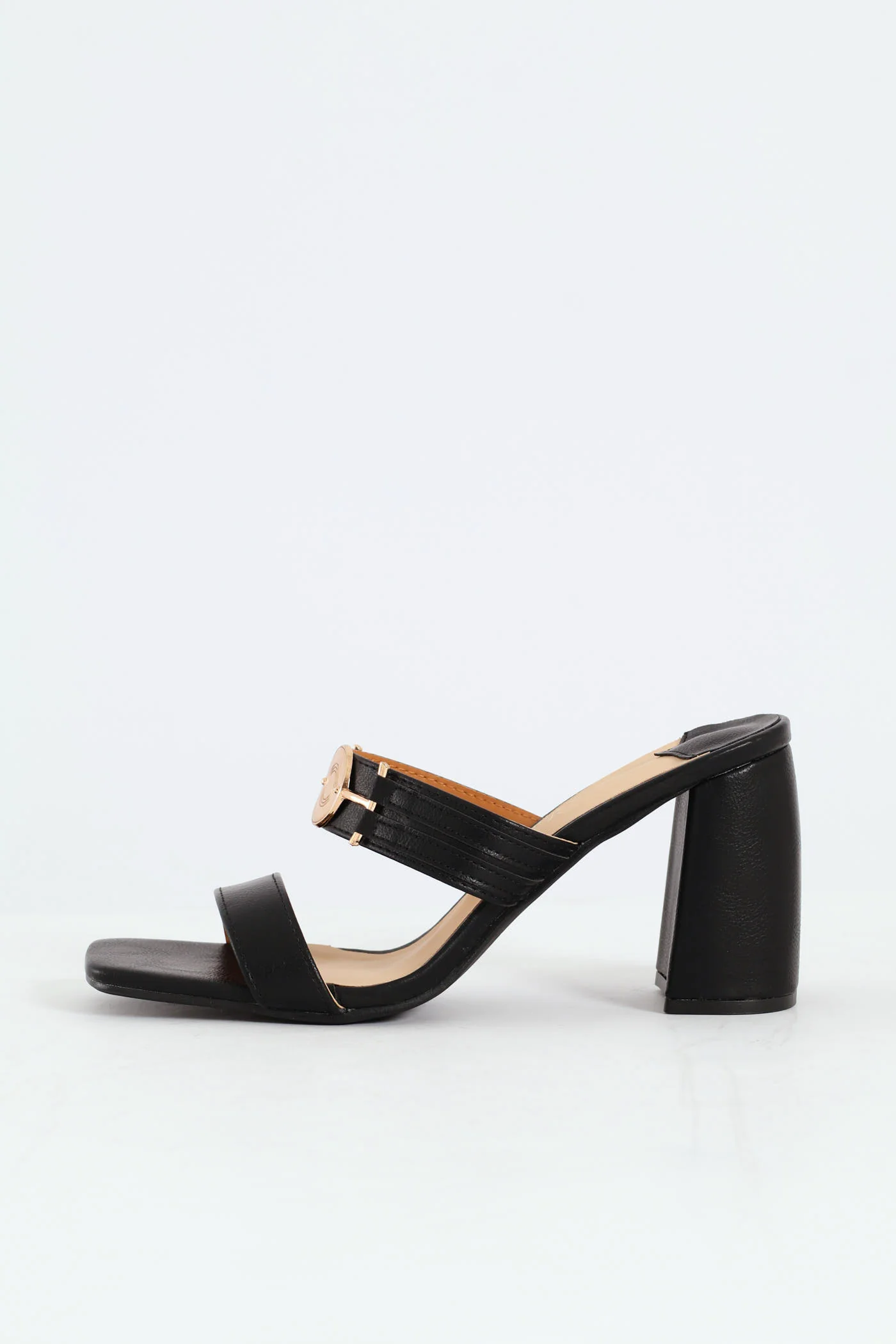 Seona 2 Block Mule Heel - Black - Image 3