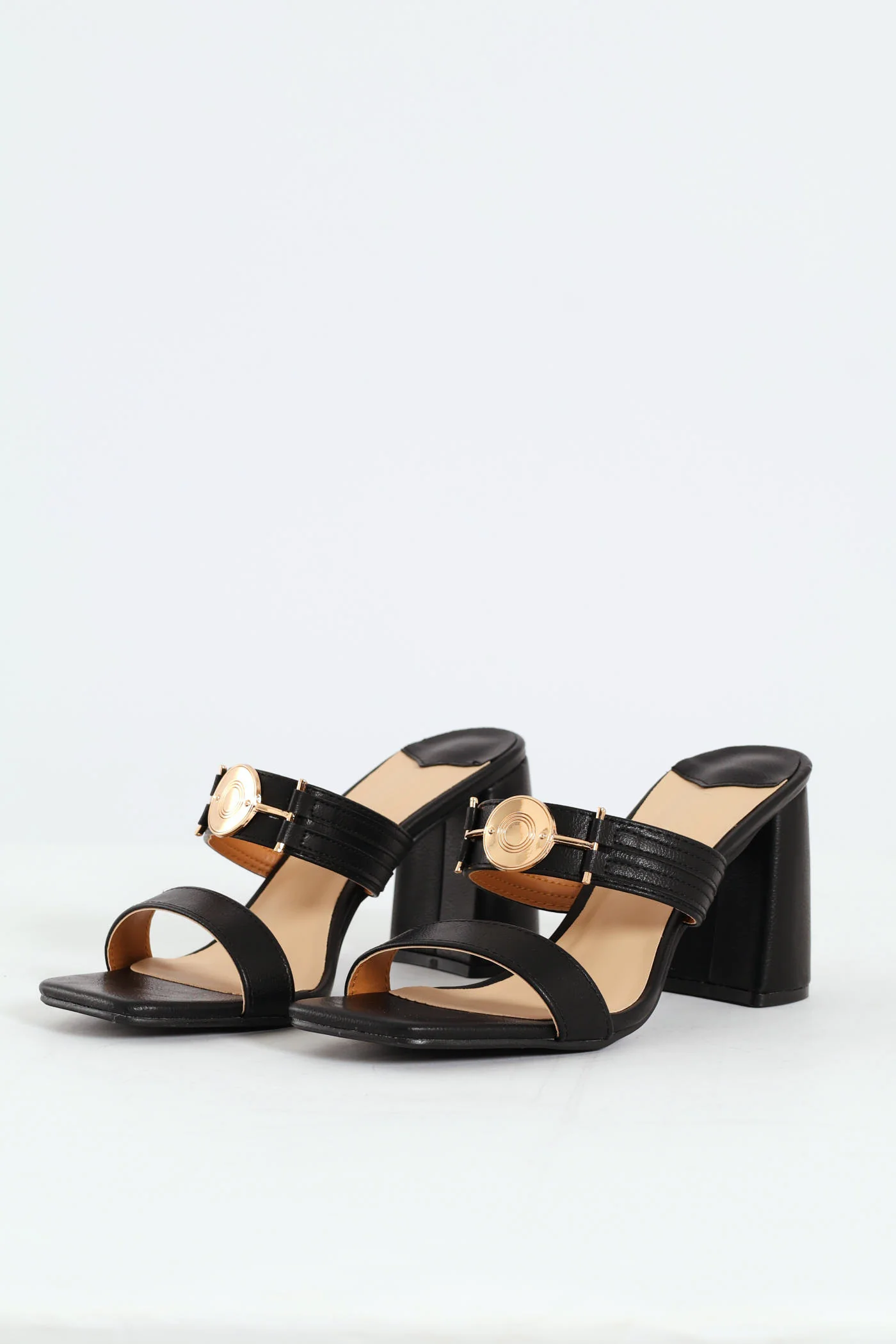 Seona 2 Block Mule Heel - Black - Image 4
