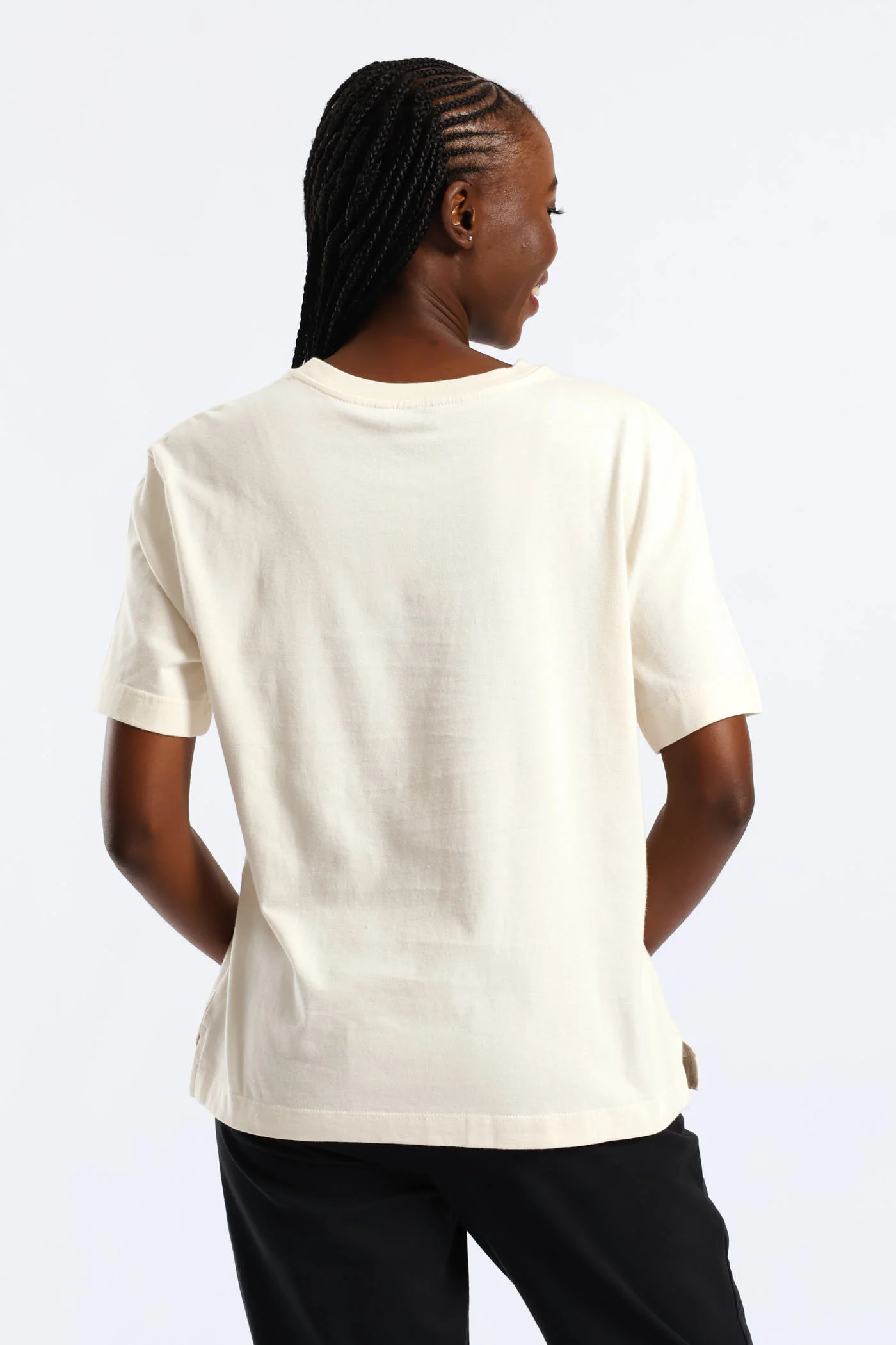 Sequin & Puff Print C'Est La Vie Paris Tee - Fawn - Image 2