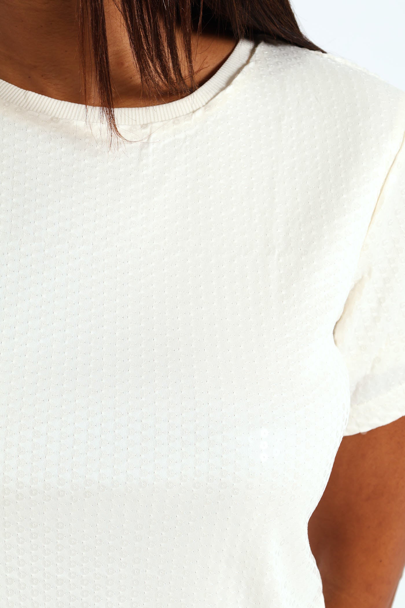 Sequin Blouse - Cream - Image 4