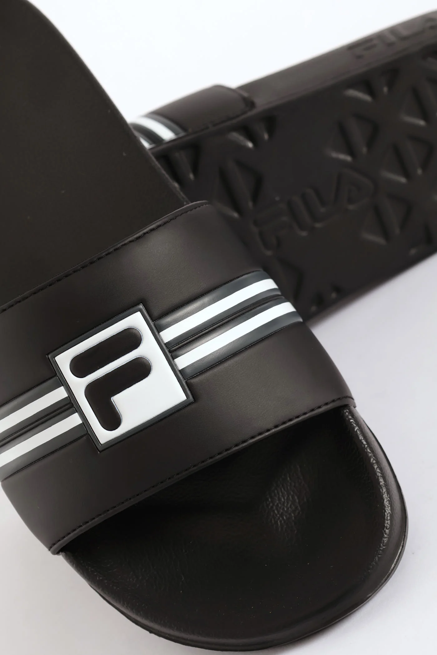 Seven Stripe Slide - Black/Charcoal - Image 2