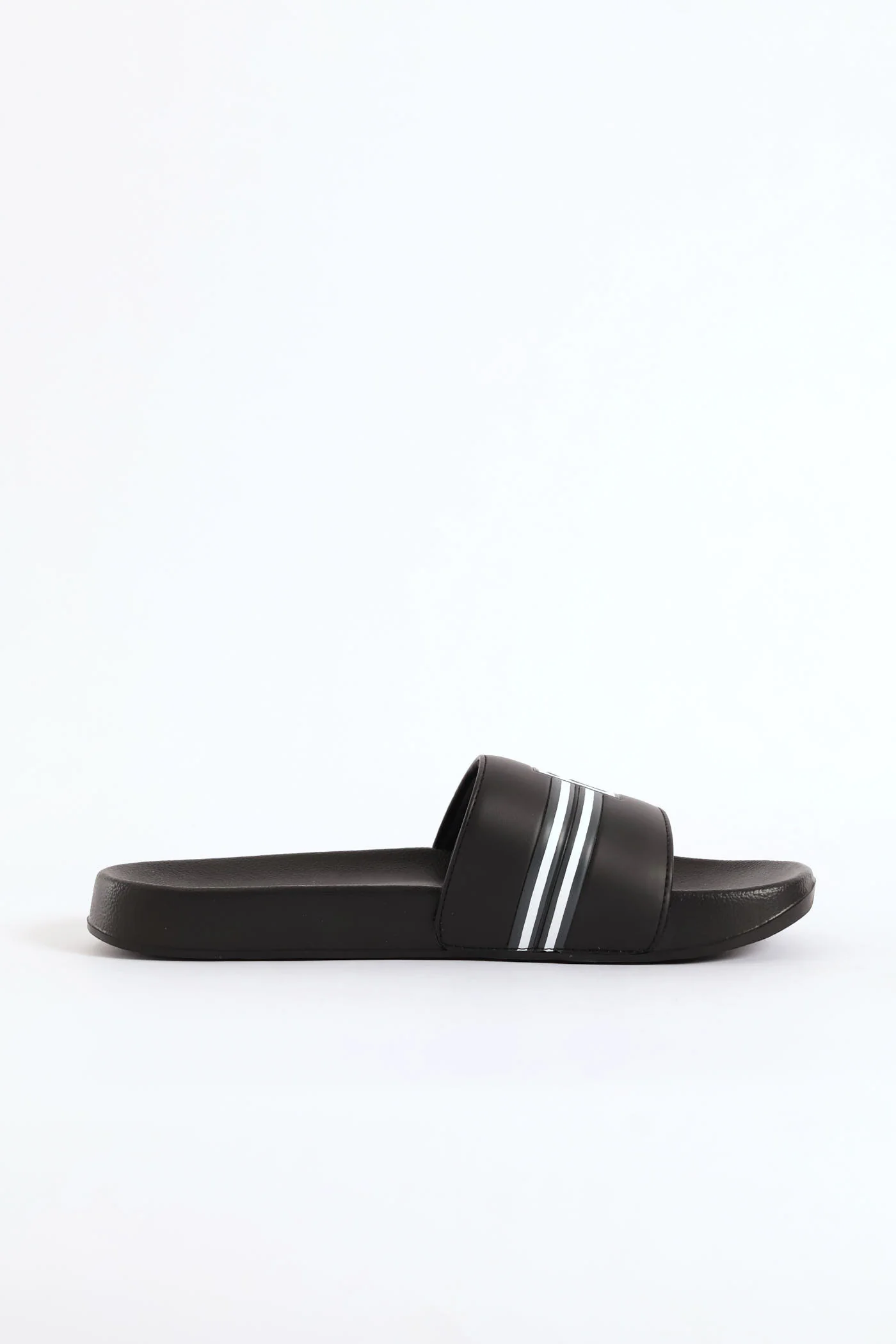 Seven Stripe Slide - Black/Charcoal - Image 4