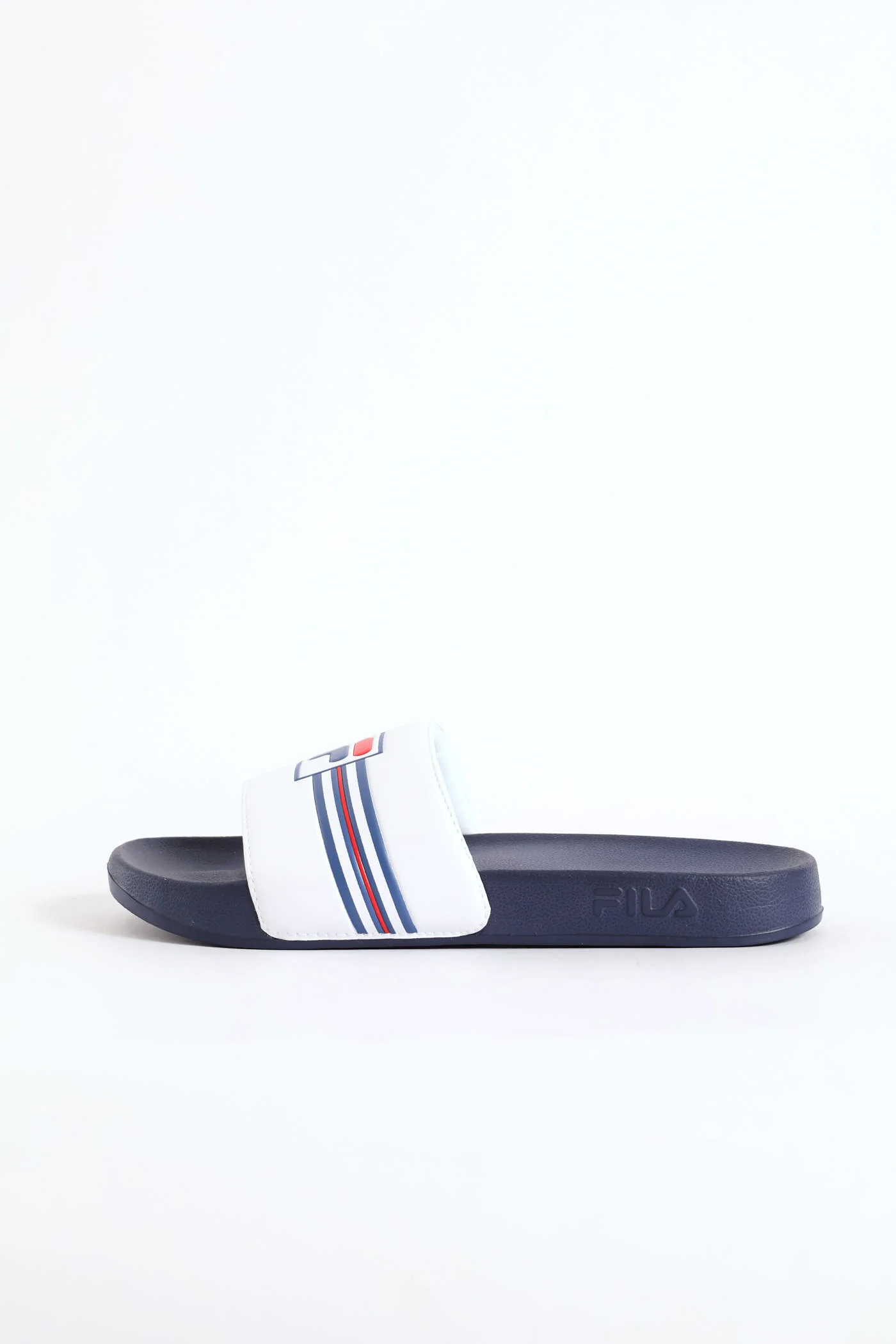 Seven Stripe Slide - White/Navy - Image 4
