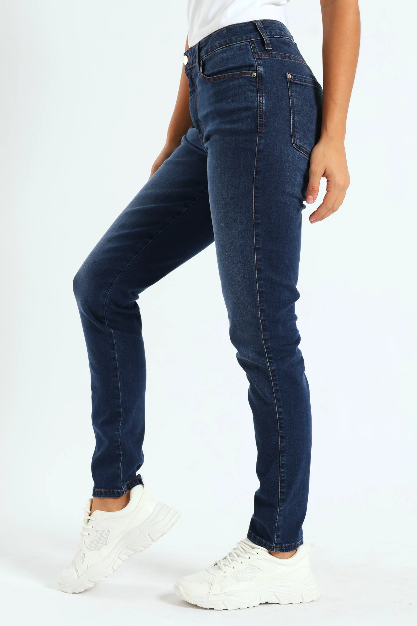 Sexy Curve Mid Rise Denim - Dark Wash Ink - Image 2