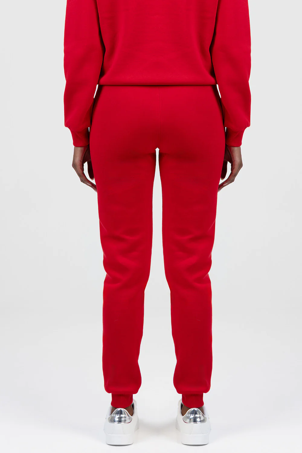 Shake It Up Sequin Detail Athleisure Tracksuit Pants - Red - Image 5