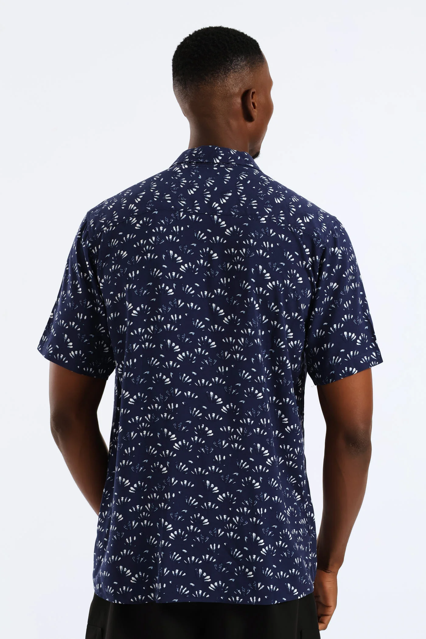 Shell Regular Shirt - Navy - Image 4