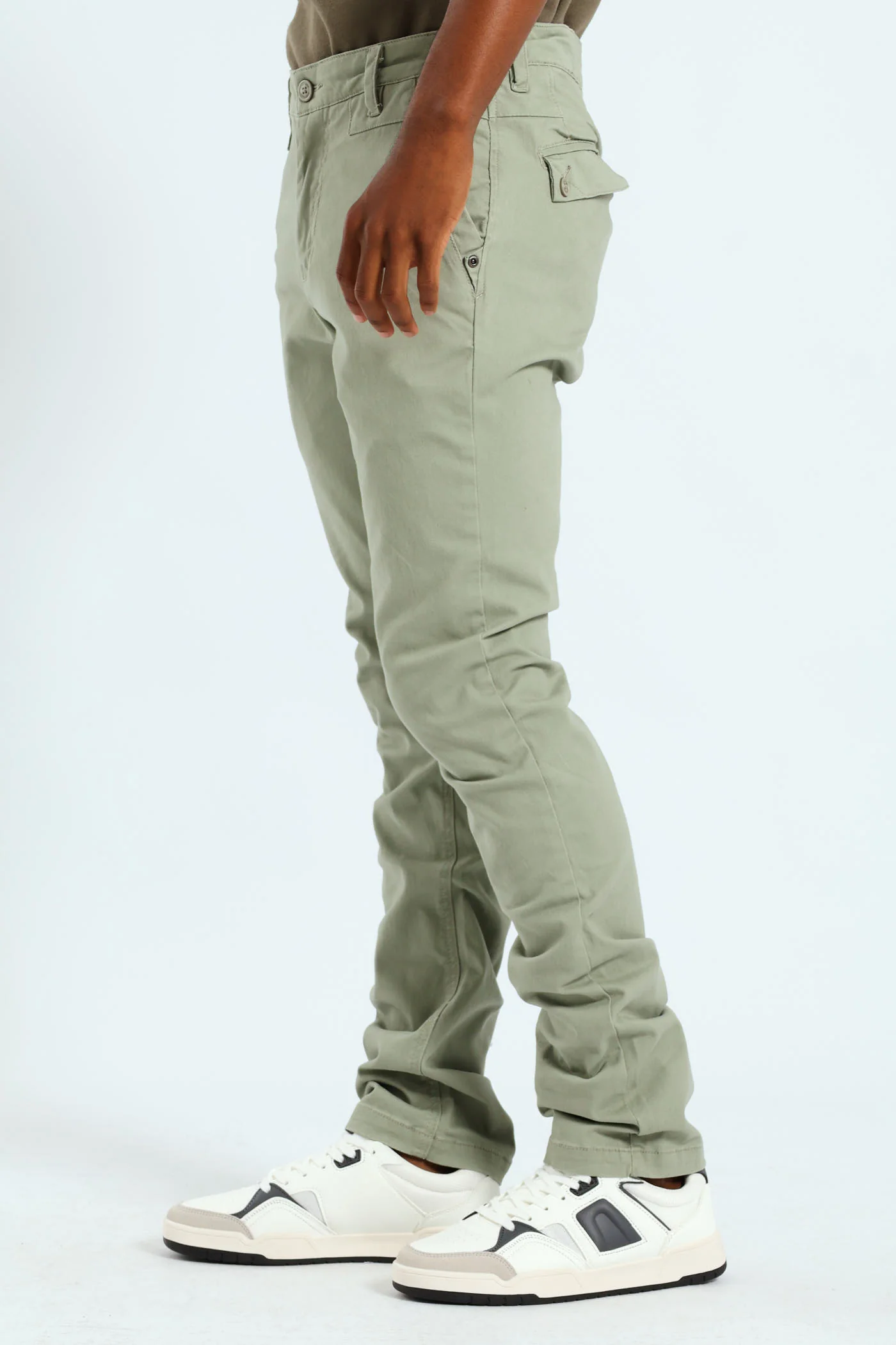 Shelton Slim Chino - Sage - Image 2