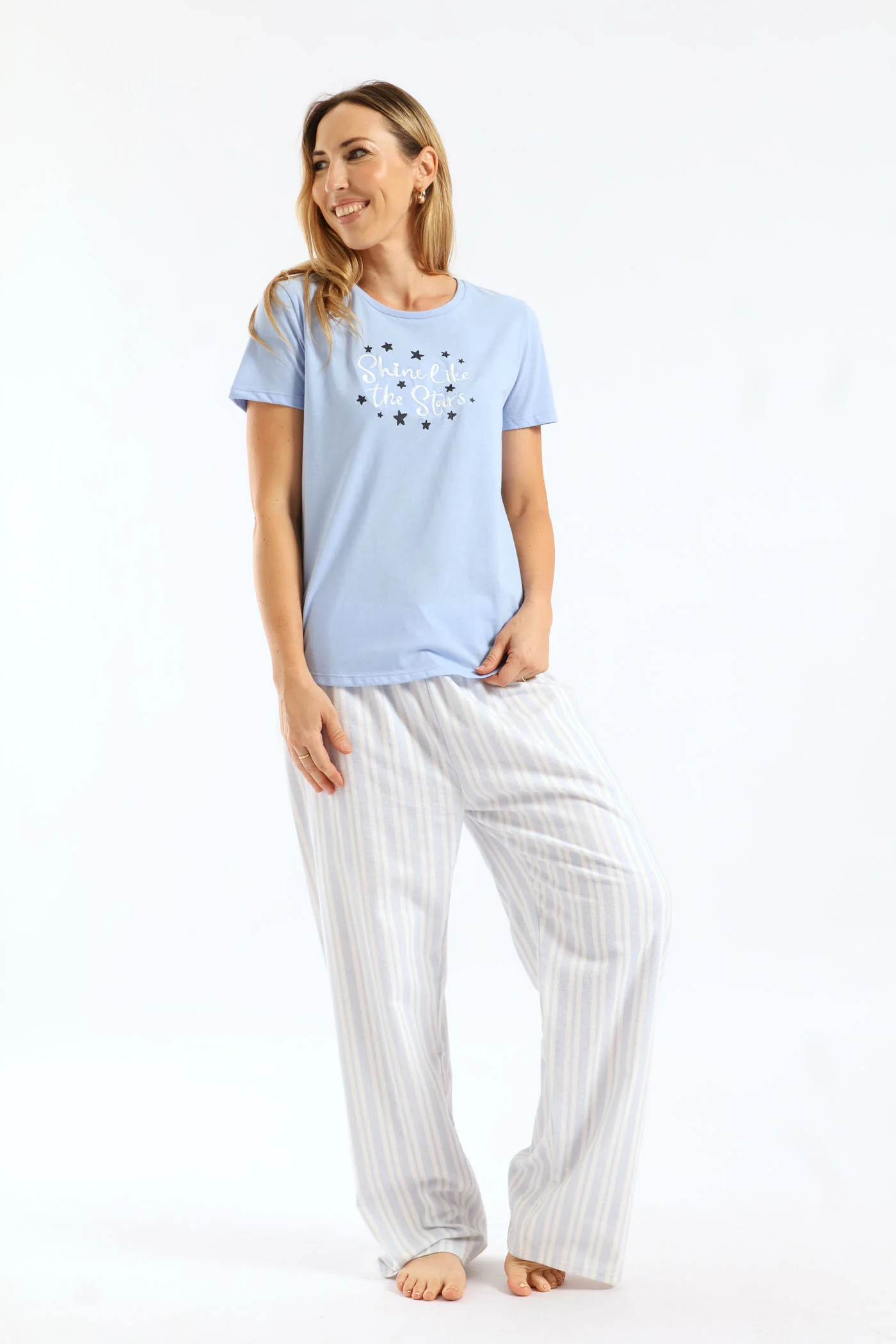Shine Like Stars Knit Top - Blue - Image 3