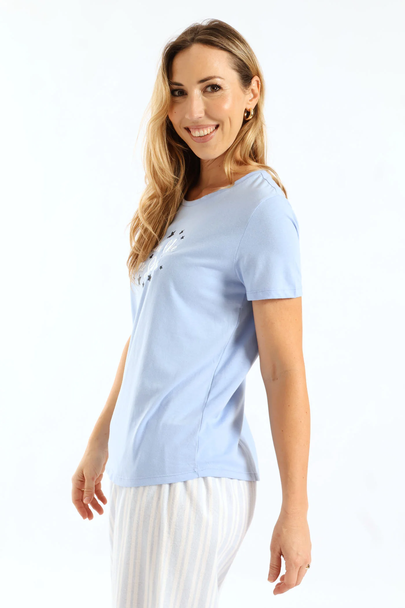 Shine Like Stars Knit Top - Blue - Image 5