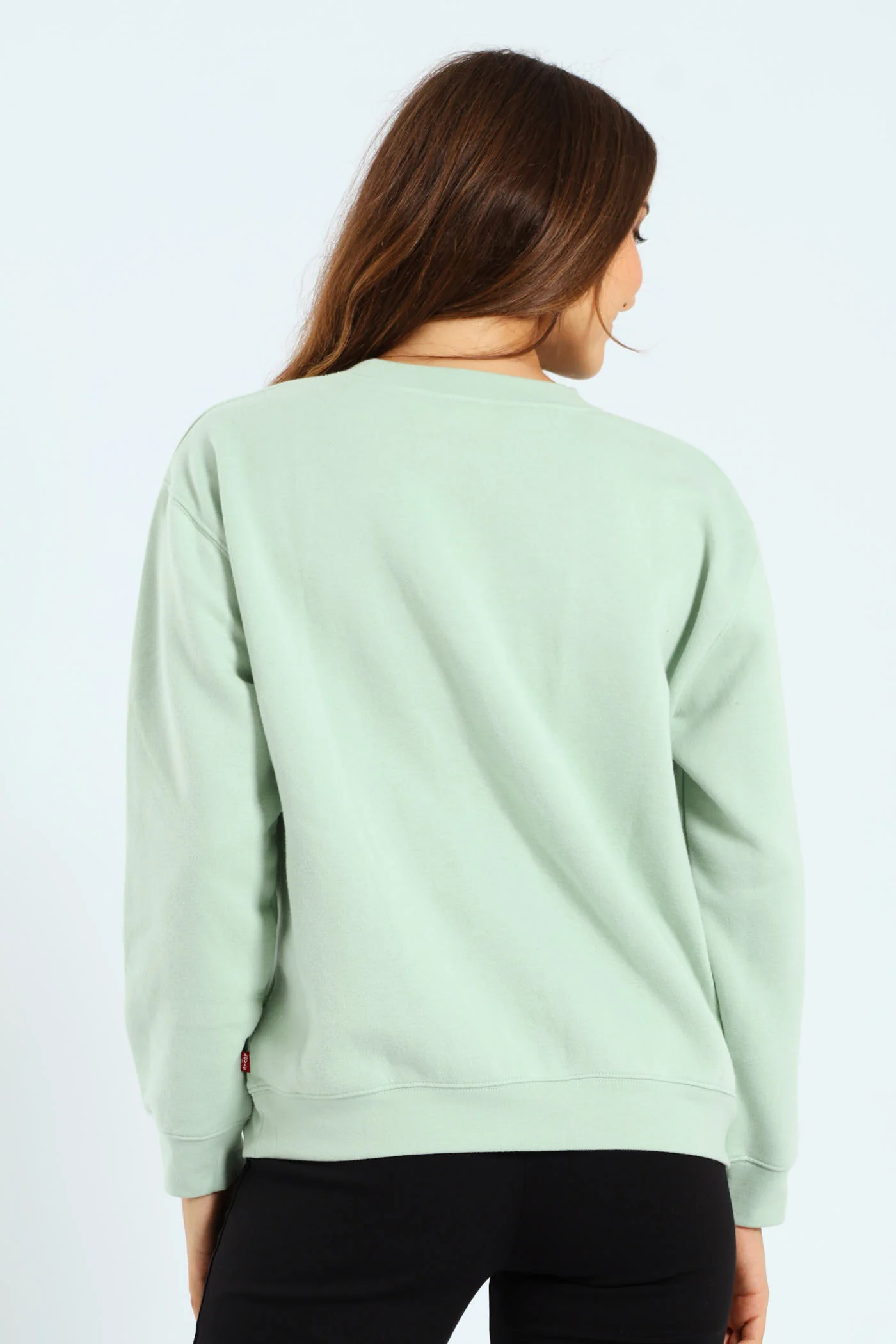 Shine On Poster Crew Top - Light Green - Image 3