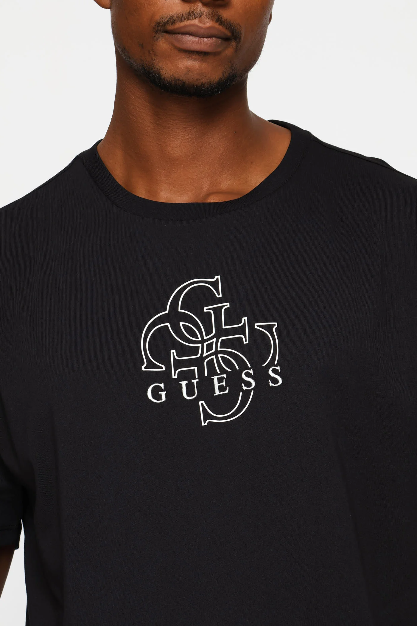 Short Sleeve Basic Quattro Tee - Black - Image 2