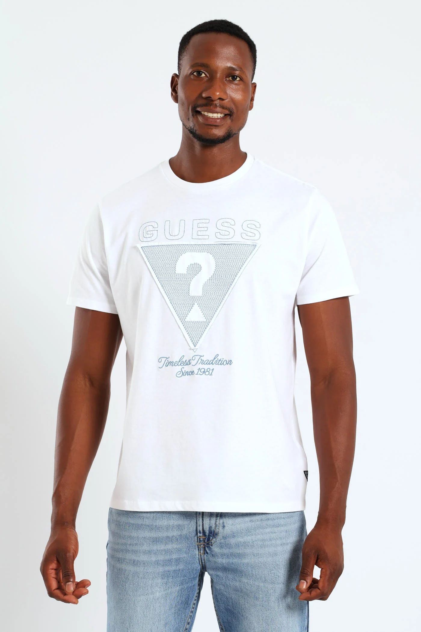 Short Sleeve Basic Timeless Tee - White - Image 2