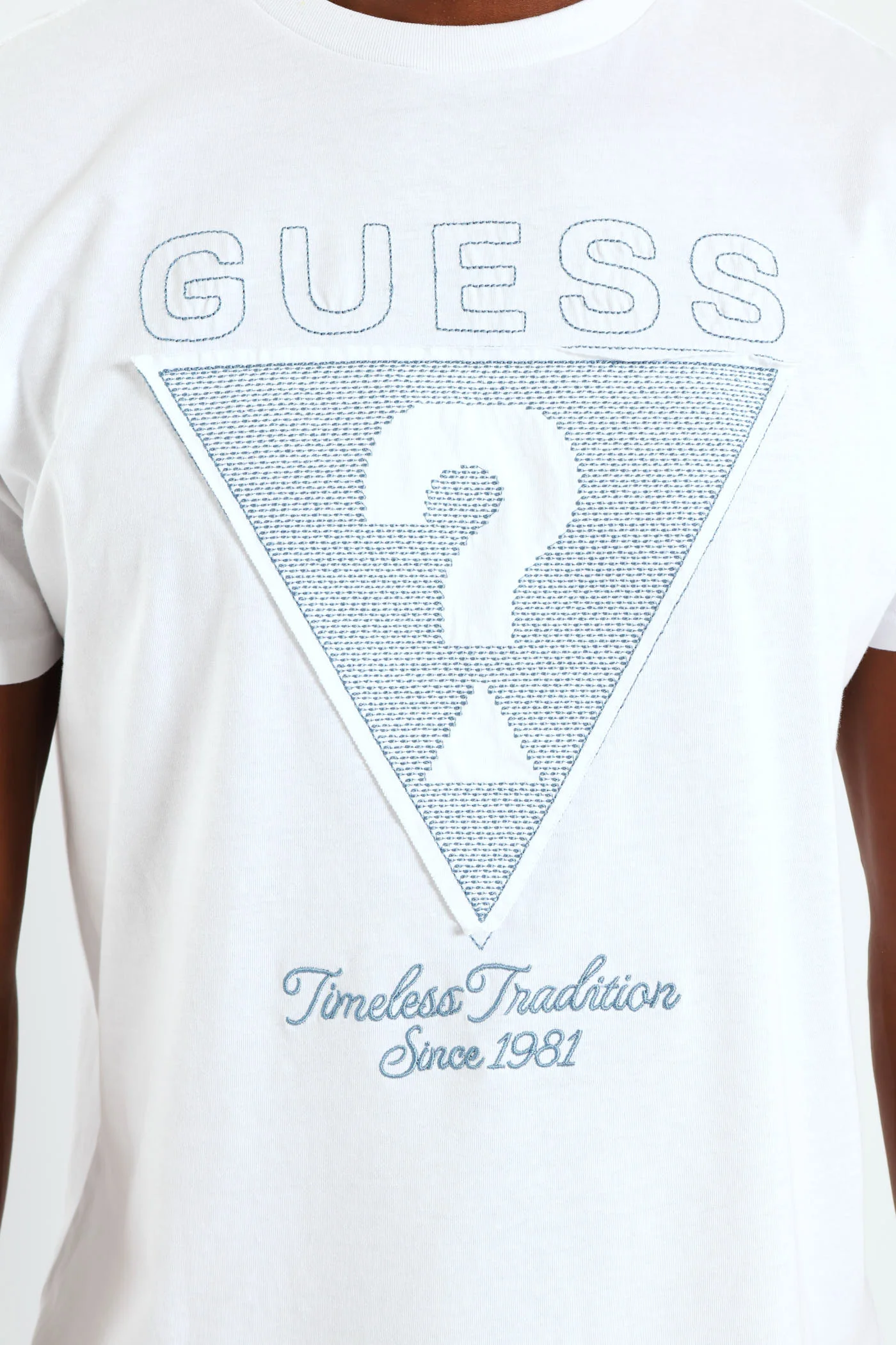 Short Sleeve Basic Timeless Tee - White - Image 5